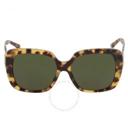 Dark Green Square Ladies Sunglasses