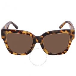 Solid Brown Square Ladies Sunglasses