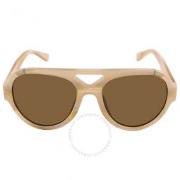 Brown Aviator Ladies Sunglasses