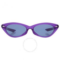 Dark Blue Cat Eye Ladies Sunglasses