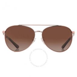 Polarized Brown Pilot Ladies Sunglasses