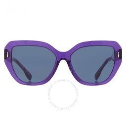 Blue Cat Eye Ladies Sunglasses