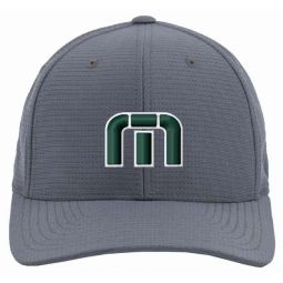 TravisMathew Michigan TM Logo Nassau Golf Hat - Green And White