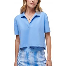 TravisMathew Womens Deco District Moveknit Golf Polo