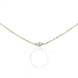 14K Yellow Gold Diamond Pendant Necklace