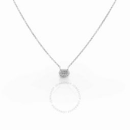 14K White Gold Diamond Pendant Necklace