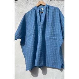 Grid Short Sleeve Shirt - Blue