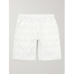 Straight-Leg Long-Length Logo-Embroidered Cotton-Twill Shorts