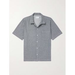 Road Convertible-Collar Hickory Stripe Shirt
