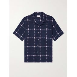 Road Convertible-Collar Indigo-Dyed Cotton Shirt