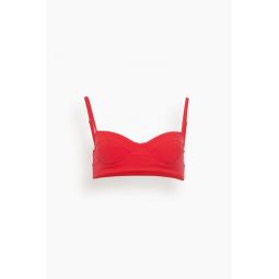Zahara Bikini Top in Scarlet