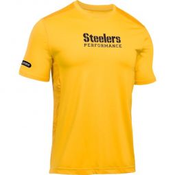 Under Armour Raid Pittsburgh Steelers Short Sleeve Shirt - Mens