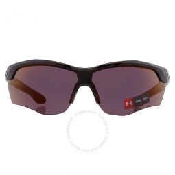 Red Rectangular Unisex Sunglasses