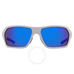 Blue Rectangular Mens Sunglasses