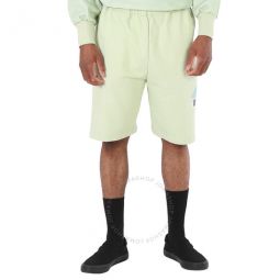 Mens Green House Print Wide-Leg Sweat Shorts, Brand Size 4 (Large)
