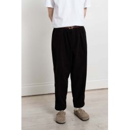 Pleated Track Pant Cord Licorice