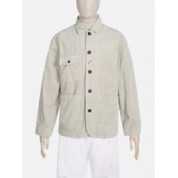 Jumbo Cord Patched Mill Bakers Jacket - Stone