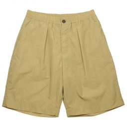 Pleated Track Short Recycled Nylon Tech - Sand