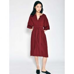 Belt Dress - Garnet