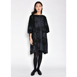 Box Dress - Black Scratch