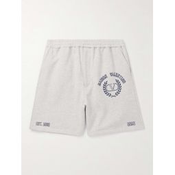 Varsity Straight-Leg Logo-Print Cotton-Jersey Shorts