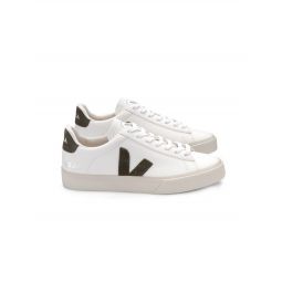 Campo Chromefree Leather Sneakers - White/Kaki