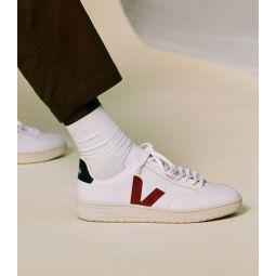 V-12 leather sneaker - Extra White/Marsala/Nautico