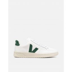 V-12 Leather Trainers - Extra White/Cypress