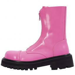 Leather Boots - Pink