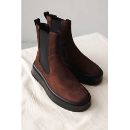 STACY NUBUCK BOOTS - Chocolate Brown