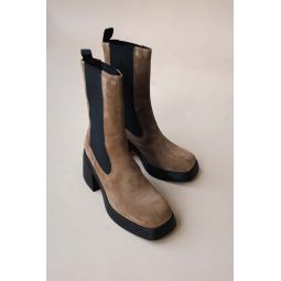 BROOKE SUEDE BOOTS - MUD