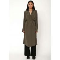 Byrds Dress - Taupe Gray