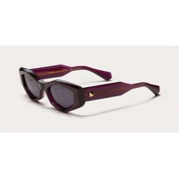 V TRE Sunglasses - Translucent Purple/Yellow Gold