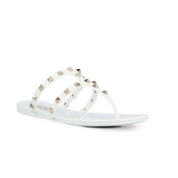 Womens Jelly Thong Sandals - White