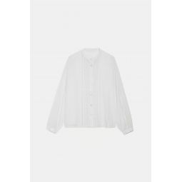 Coco Lace Trim Shirt - Blanc