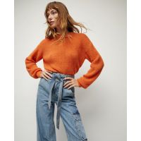 Melinda Crewneck Sweater - Deep Orange