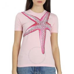 Ladies Starfish Printed T-Shirt, Brand Size 38 (US Size 4)