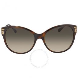 Brown Gradient Cat Eye Ladies Sunglasses