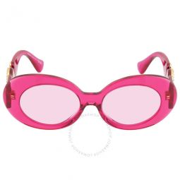Fuchsia Oval Ladies Sunglasses