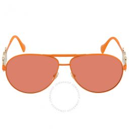 Orange Pilot Unisex Sunglasses