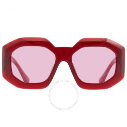 Fuschia Geometric Ladies Sunglasses
