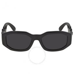 Dark Gray Geometric Unisex Sunglasses