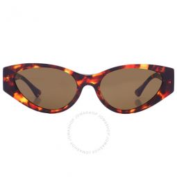 Dark Brown Cat Eye Ladies Sunglasses