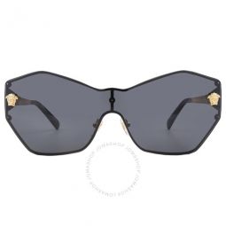 Dark Grey Shield Ladies Sunglasses
