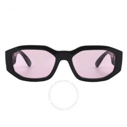 Pink Irregular Mens Sunglasses