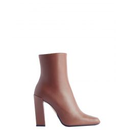 Square Toe Ankle Boots - Tan