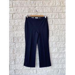 Mid Rise Pintuck Crop Flare Pant - Costal