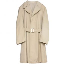 C&A Brenninkmeyer (Switzerland) Diolen Canvas Weave Napoleon Trench Coat Sandshell : L