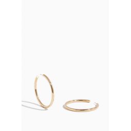 Gold Hoops in 14K Yellow Gold