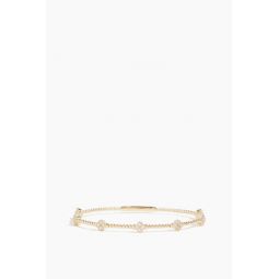 7 Clover Flexible Bangle in 14k Yellow Gold
